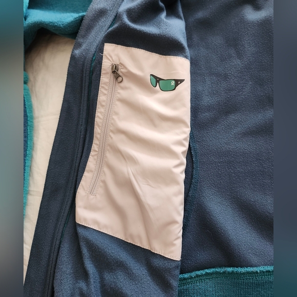 Lululemon Teal Green Women Jacket, 100% Wool Sleeves Soft Shell Jacket, Size 10 - Picture 10 of 13